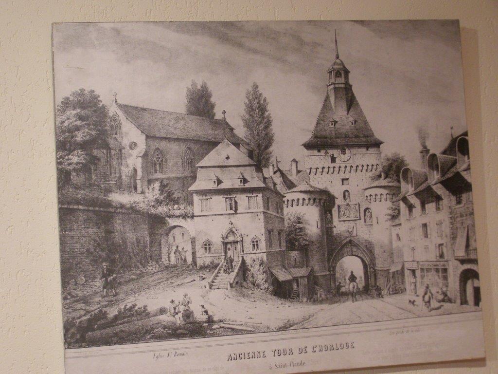 Ancienne tour d’horloge à Saint Claude  